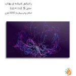 رادیاتور شیشه ای بهتاب سایز M طرح گردش رنگ